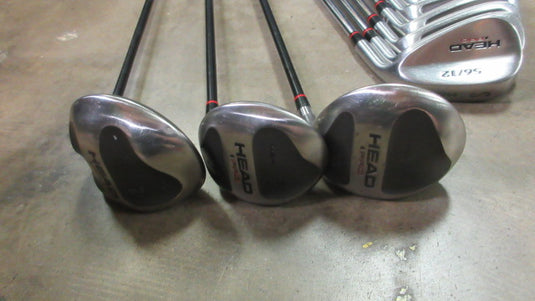 Used Head Pro12-Piece Golf Set 3-9, PW, SW, 1 Wood, 3 Wood, 5 Wood