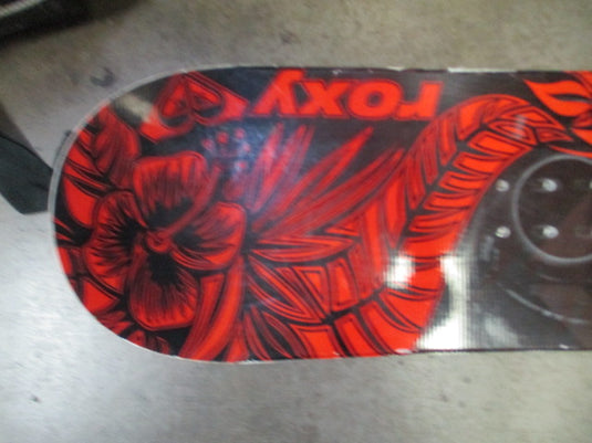 Used Roxy Red & Black Floral Snowboard - 147 cm - small wear