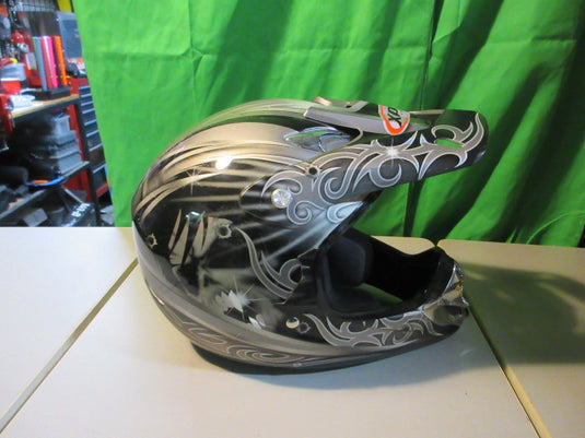 Used Xspeed Zombie Killer Size X-Small Grey Motocross Helmet