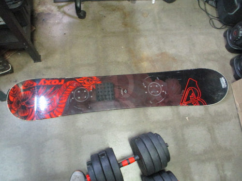 Used Roxy Red & Black Floral Snowboard - 147 cm - small wear