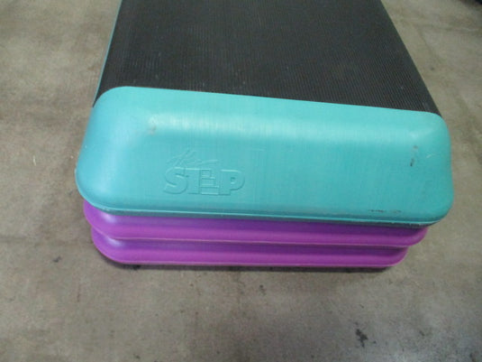 Used X-Large The Step Aerobic Step w/ 4 Risers