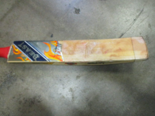 Used Angry Beast English Willow Fire Cricket Bat 2lb 12oz.