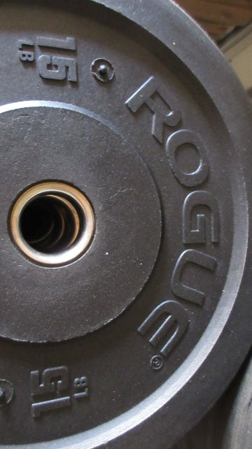 Rogue Mil Spec 15lb Bumper Plates sold as a set of 2