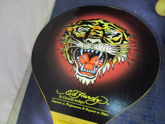 Load image into Gallery viewer, Used Ed Hardy Water Tennis / Paddle Set - 2 Paddles, Ball, Bag
