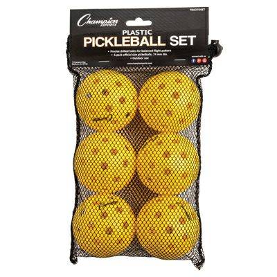 New Champion Rhino Recreational Outdoor Pickleballs Set of 6