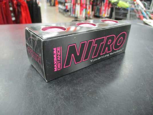 Nitro Maximum Distance Set of 3 Golf Balls