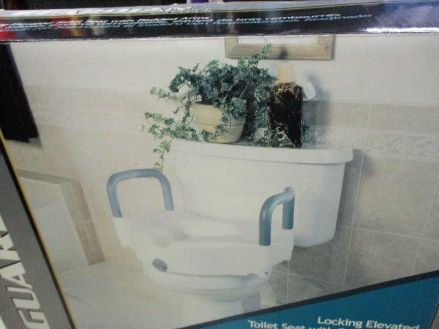 Load image into Gallery viewer, Guardian Select Locking Elevated Toilet Seat With Padded Arms - Open Box
