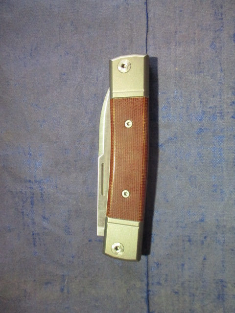 Used Lionsteel Bestman Wood Handle Folding Knife