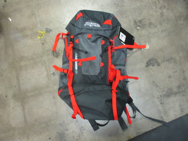 Load image into Gallery viewer, JanSport Katahdin 70 70 Liter Outdoor Backpack Grey and Red
