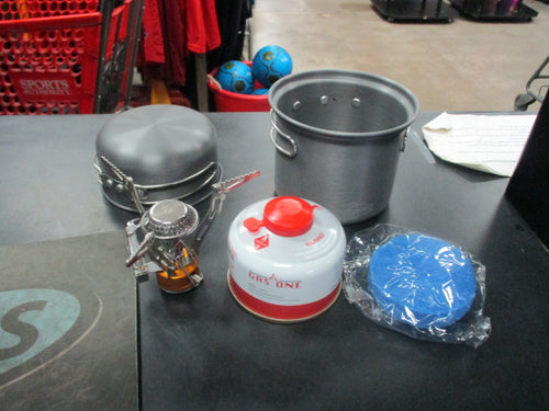 Used Stansport Backpack Stove, Fuel And Cook Set