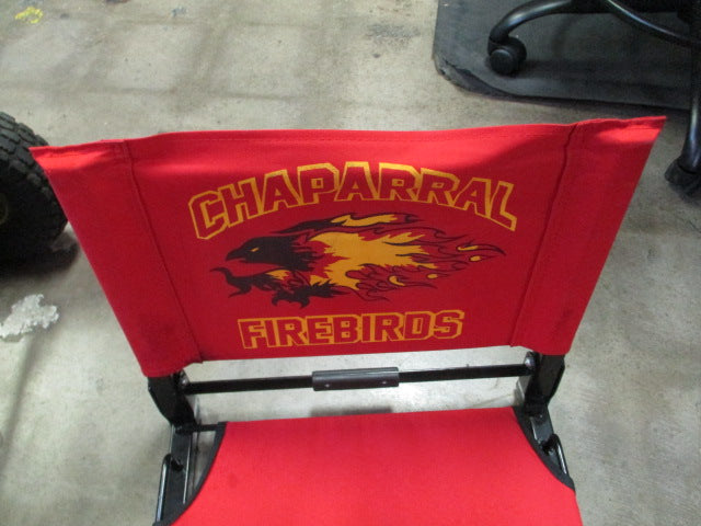 Load image into Gallery viewer, Used The Stadium Chair Company Red &quot;Chaparral Firebirds&quot; Stadium Seat
