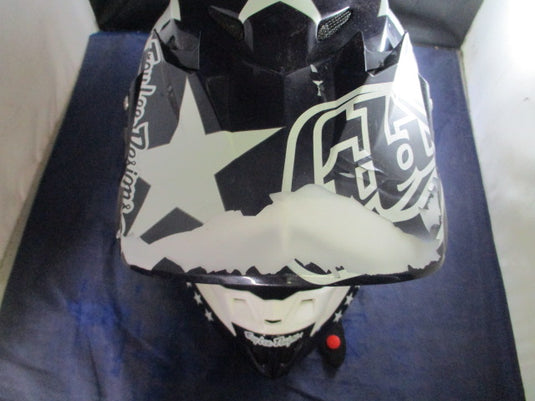 Used Troy Lee Designs SE4 Polyacrylite Freedom Motorcross Helmet Youth M - chips