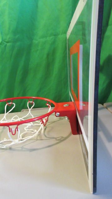 Used Goaliath Over The Door Mini Basketball Hoop 8” Diameter Rim Plexiglass