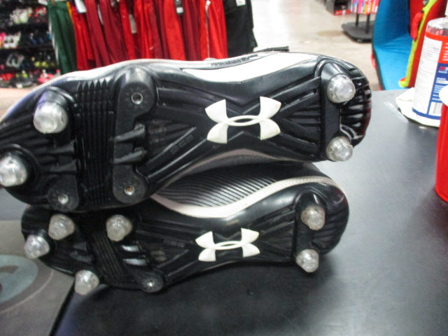 Load image into Gallery viewer, Used Under Armour Hightlight Hammer Size 8 Football Cleats Missing 4 Spikes
