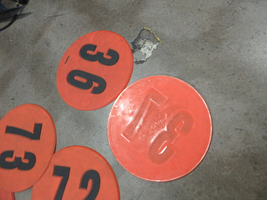 Used Gopher Number Markers - 1 Qty (assorted numbers)