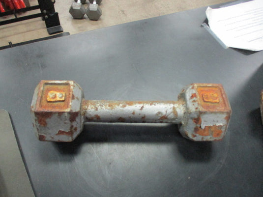 Used 8 LB Cast Iron Dumbbell