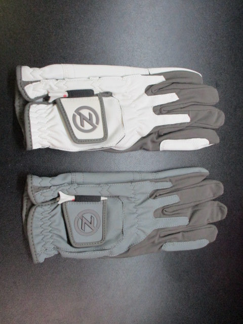 Load image into Gallery viewer, Zero Friction Stryker Golf Glove 2-Pack Men&#39;s Left OSFM - Grey &amp; White
