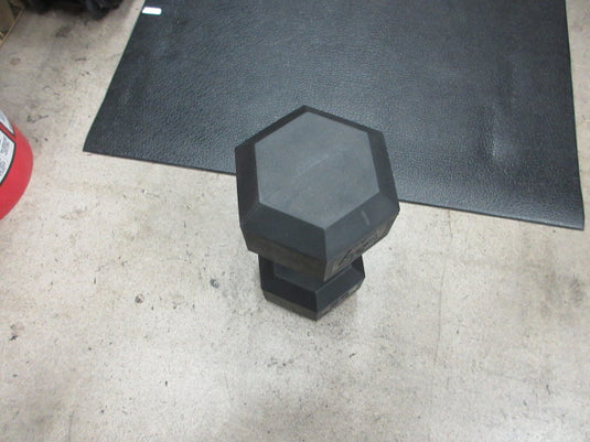 Used Hampton 50 LB Rubber Hex Dumbbell