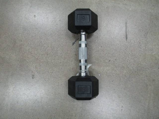 New Rising Sports 8lb Rubber Dumbbell