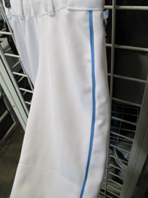 Load image into Gallery viewer, Used The Gluv White &amp; Blue Piping Softball Pants Adult Size XS
