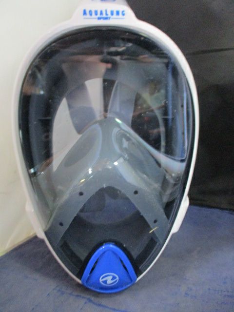 Used Aqualung Sport Hydroair Snorkel Face Mask System Adult Size Small