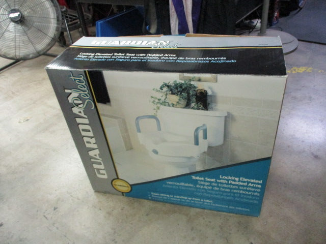 Load image into Gallery viewer, Guardian Select Locking Elevated Toilet Seat With Padded Arms - Open Box
