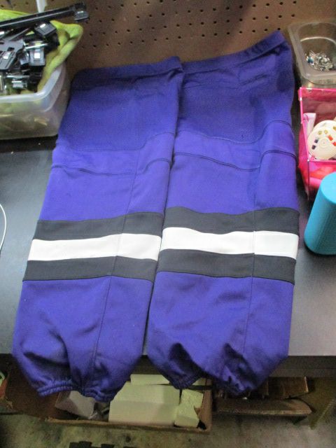 Used JOG Purple and Black Hockey Socks - 28