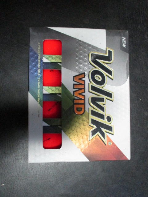 Volvik Vivid Matte Red Dozen Golf Balls