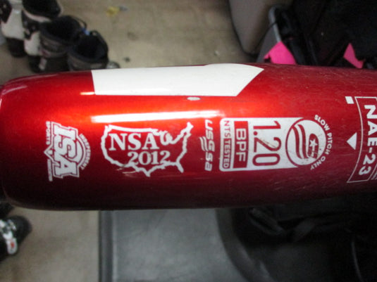 Used Demarini Red 240 34" 26.5 Oz Composite Slowpitch Softball bat