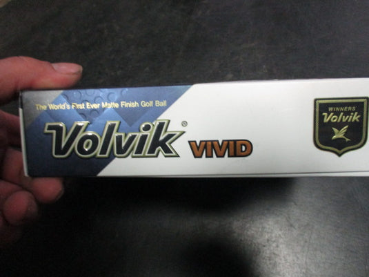 Volvik Vivid Matte Blue Dozen Golf Balls