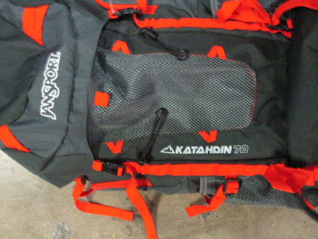 Load image into Gallery viewer, JanSport Katahdin 70 70 Liter Outdoor Backpack Grey and Red
