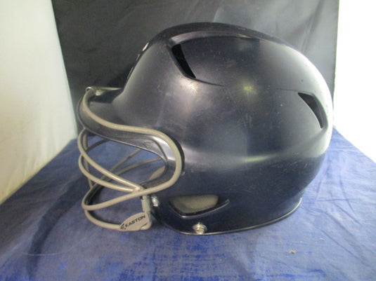 Used Easton TSA Natural Navy Batting Helmet w/ Mask Youth Size 6 3/8 - 7 1/8