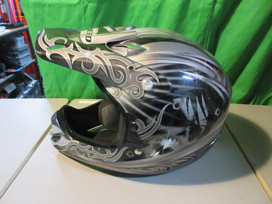 Used Xspeed Zombie Killer Size X-Small Grey Motocross Helmet