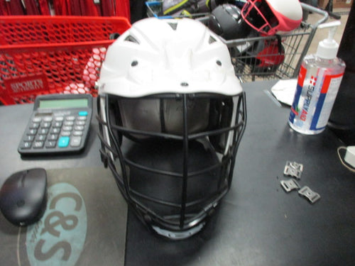 Used Cascade CPVr AdjustableWHITE Lacrosse Helmet