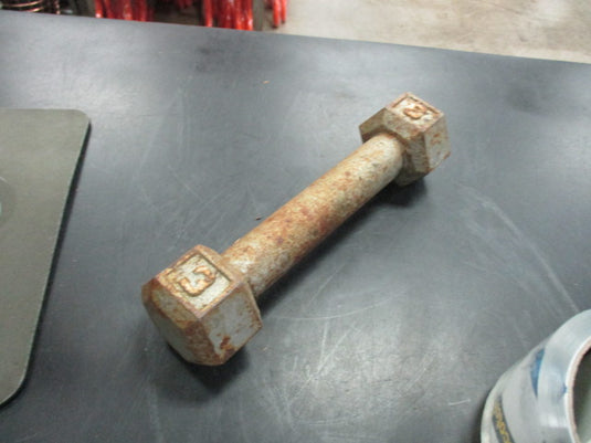 Used 3 LB Cast Iron Dumbbell