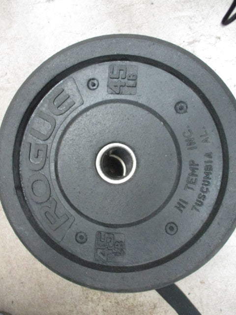 Used Rogue Hi Temp 45LB Bumper Plates (SET OF 2)