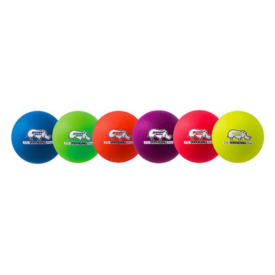 Load image into Gallery viewer, New 6&quot; Rhino Skin Low Bounce Dodgeball Rainbow Set of 6
