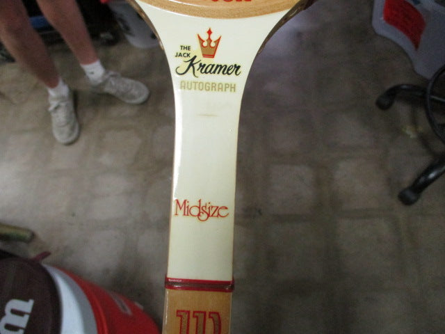 Load image into Gallery viewer, Used Vintage Wilson Jack Kramer Autograph Tennis Racket 4 3/8 M Tennis Raquet
