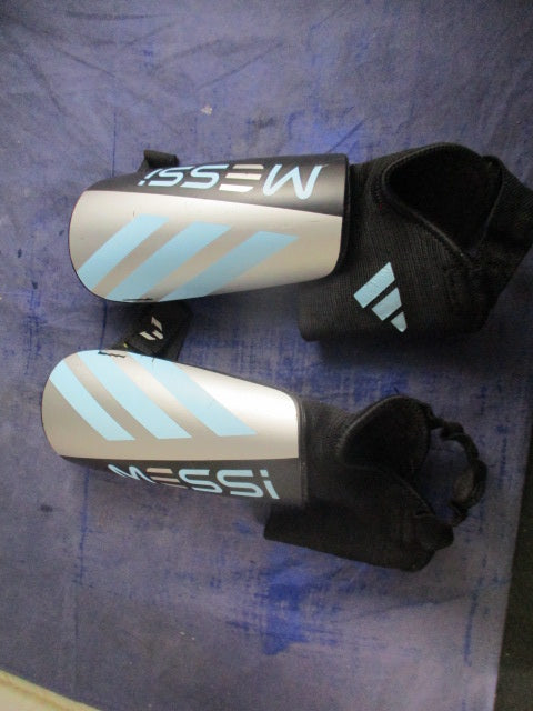 Used Adidas Messi Soccer Shin Guards Size Youth