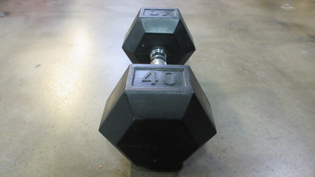 Load image into Gallery viewer, Used Rubber Coated 40Lb Hex Dumbbell
