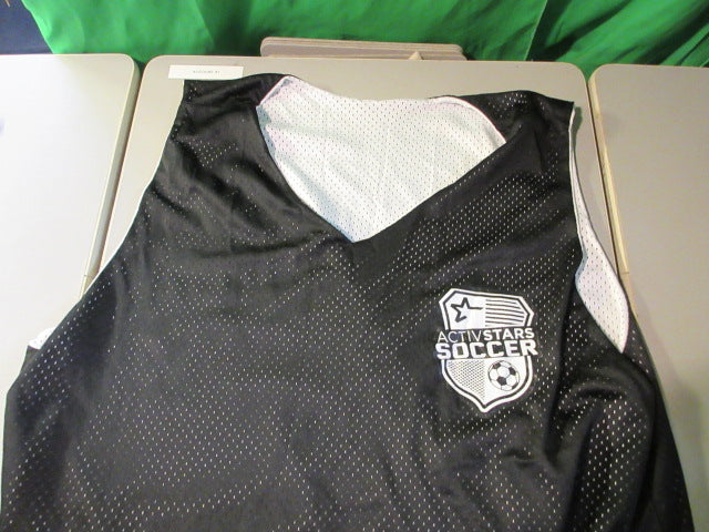 Load image into Gallery viewer, Used Augusta Sportswear Active Stars Size XL Black Soccer Jersey
