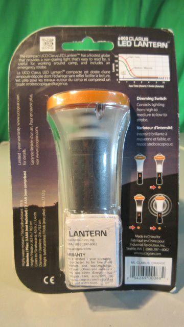 Load image into Gallery viewer, New UCO Clarus LED Lantern 150 Max. Lumes
