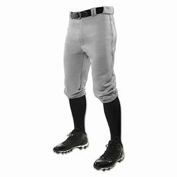 New Champro Triple Crown Knicker Baseball Pants Size Adult Medium Gray