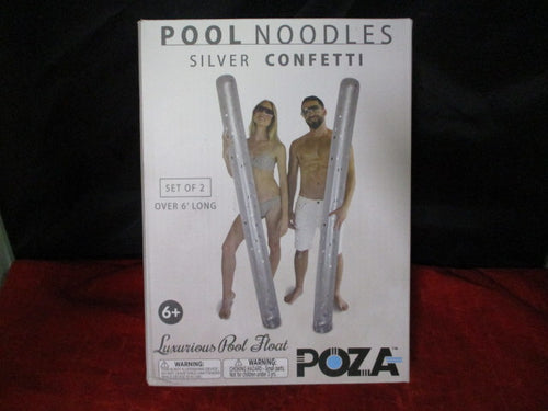 New Poza Pool Noodles Silver Confetti - Set of 2 74