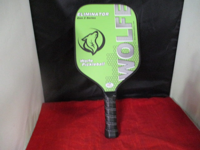 Load image into Gallery viewer, New Wolfe Eliminator Elongated Generation 2 Pickleball Paddle - Green
