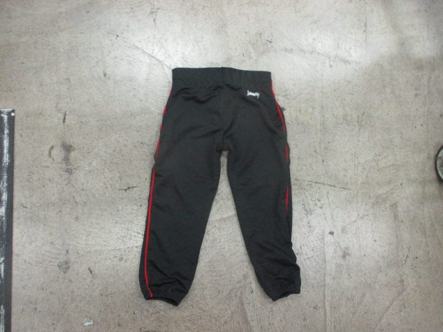 Used Intensity Red Softball Pants W/ Black Piping Girls XL