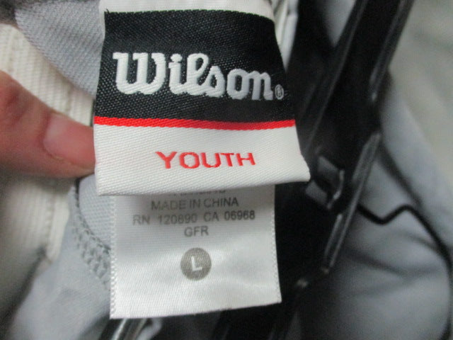 Load image into Gallery viewer, Used Wilson Grey Baseball Pants Size Youth Large
