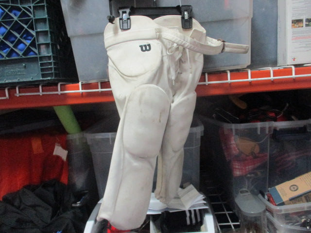 Load image into Gallery viewer, Used Wilson White Football Pants w/ Pads Size XS
