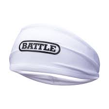 New Battle Lightweight Mesh Skull Wrap - White with Black Logo