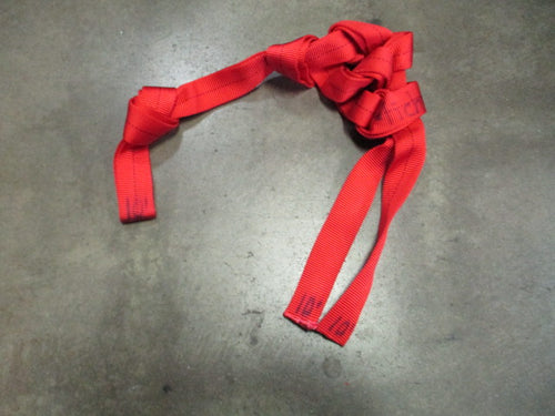 Used Red Nylon Sling Rope 10 Ft